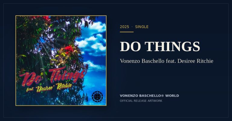 Do Things by Vonenzo Baschello feat. Desiree Ritchie - official release artwork